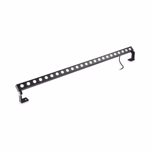 Netlighting Thor 36W Outdoor Floodlight Bar in Black, 3000K Warm White, IP65, 100cm