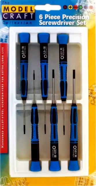 Modelcraft 6 Hex Key Driver Set in Blue