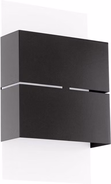 Loops IP44 Modern Rectangular Outdoor Wall Light in White and Anthracite with Built-in 2.5W LED