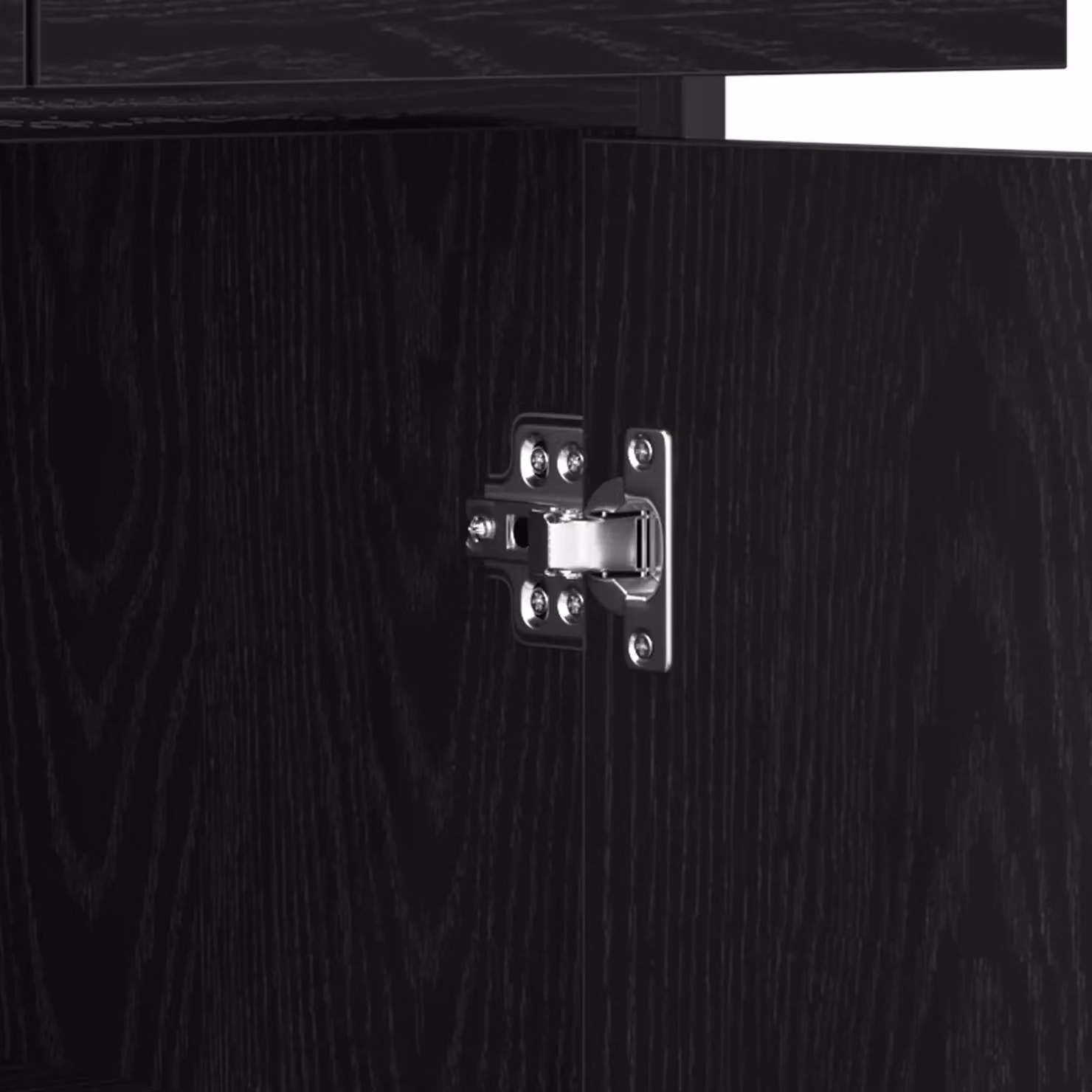 Berkfield Home Black Oak Sideboard in Engineered Wood and Steel, W/D/H: 70 x 30 x 80 cm – 5