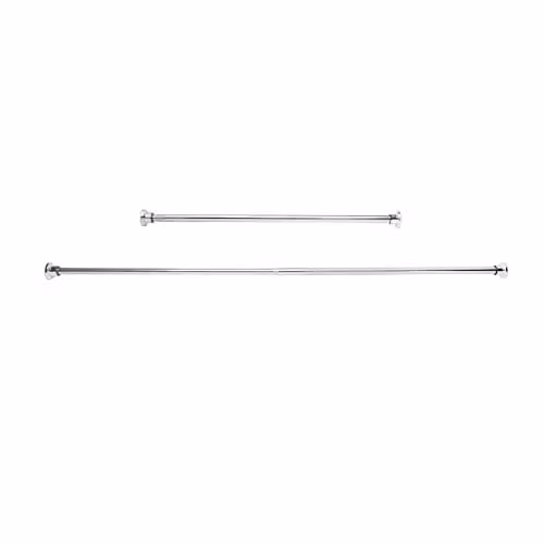 Coopers of Stortford Twist-and-Lock Chrome Hanging Rail, Silver, W/D/H: 70 to 115 cm – 2