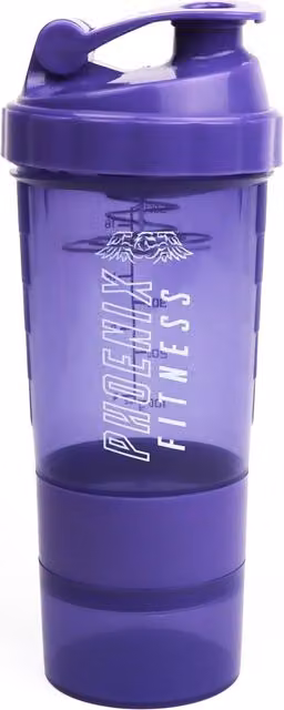 Phoenix Fitness 500 Protein Shaker Bottle in Purple, 700ml