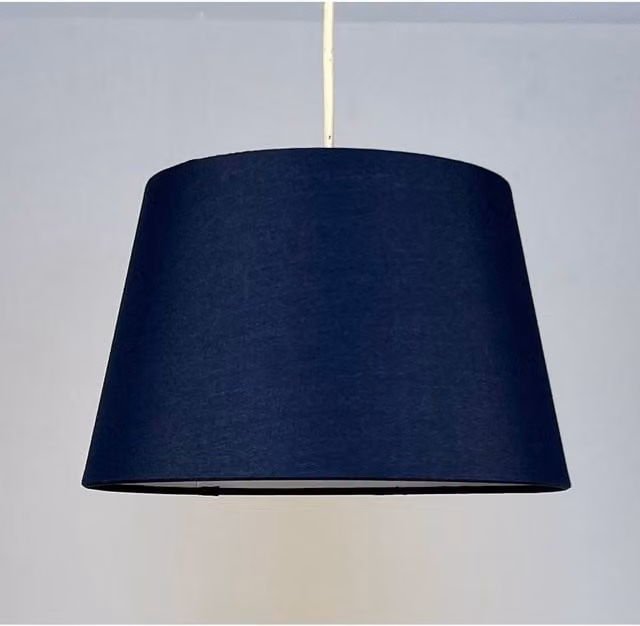 K LIVING Navy Blue Tapered Drum Lampshade