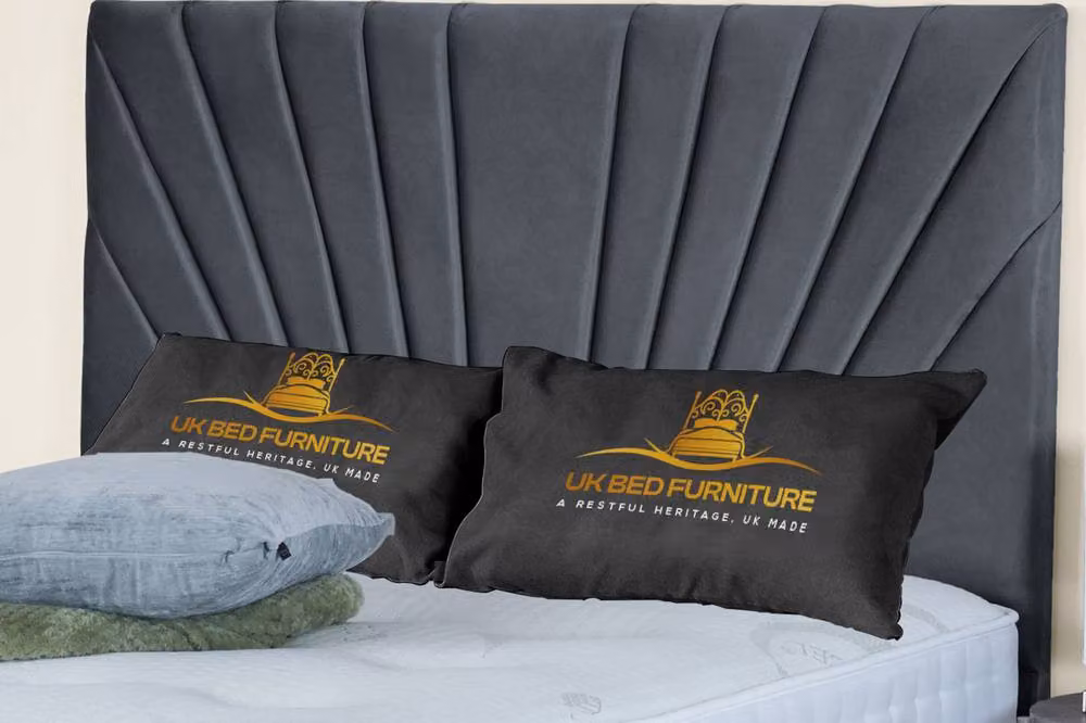 UK Bed Furniture Sunrise End Lift Divan Ottoman Bed with 54 Inch Headboard in Grey, W/D/H: 120 x 200 x 137.16 cm – 3