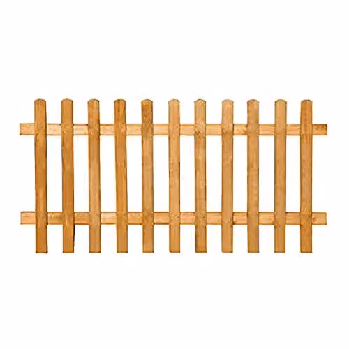Forest Garden Impregnated Wood Palisade Fence Panels, Pack of 4, H: 183 cm x W: 38 cm