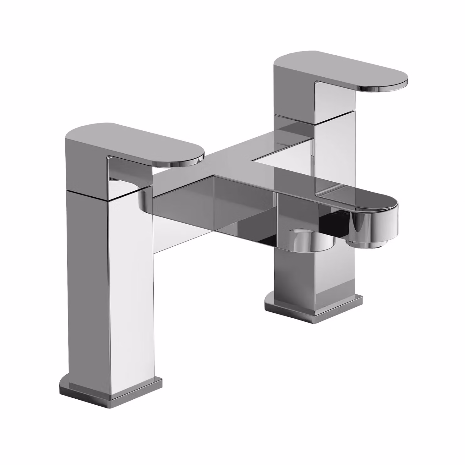 Nes Home Chrome Square Bath Filler Mixer Tap in Silver – 3