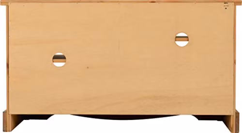Seconique Corona Pine and Glass TV Cabinet in Brown, W/D/H: 105.5 x 45.5 x 58.0 cm – 4