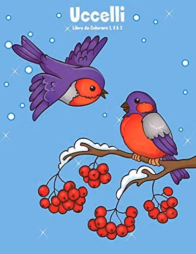 Createspace Uccelli Libro da Colorare 1, 2 & 3 Multicolour Childrens Colouring Book