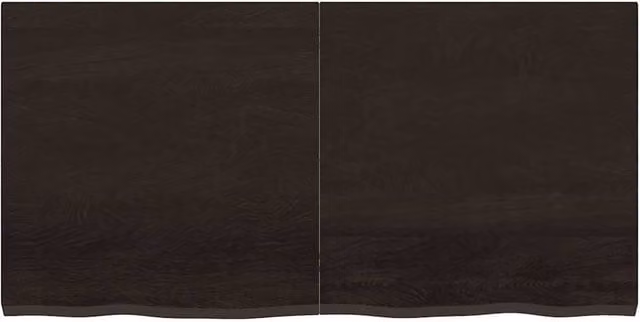Berkfield Home Wall Mounted Rustic Oak Wood Shelf in Dark Grey W/D/H: 120 x 60 x 2-4 cm – 1