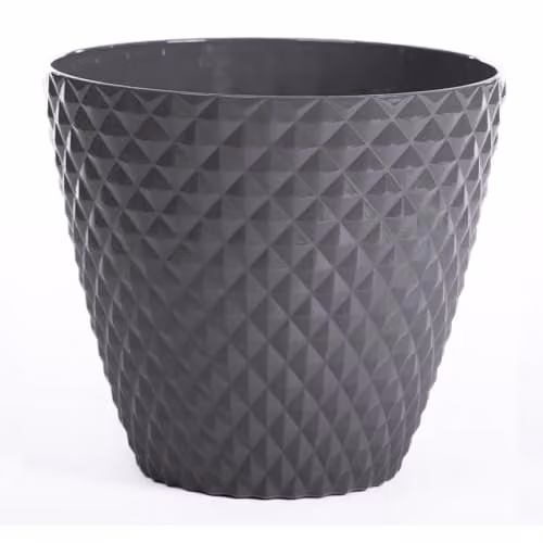Garden Gear Diamond Planter in Grey, W/D/H: 39.5 x 35.0 x 39.5 cm