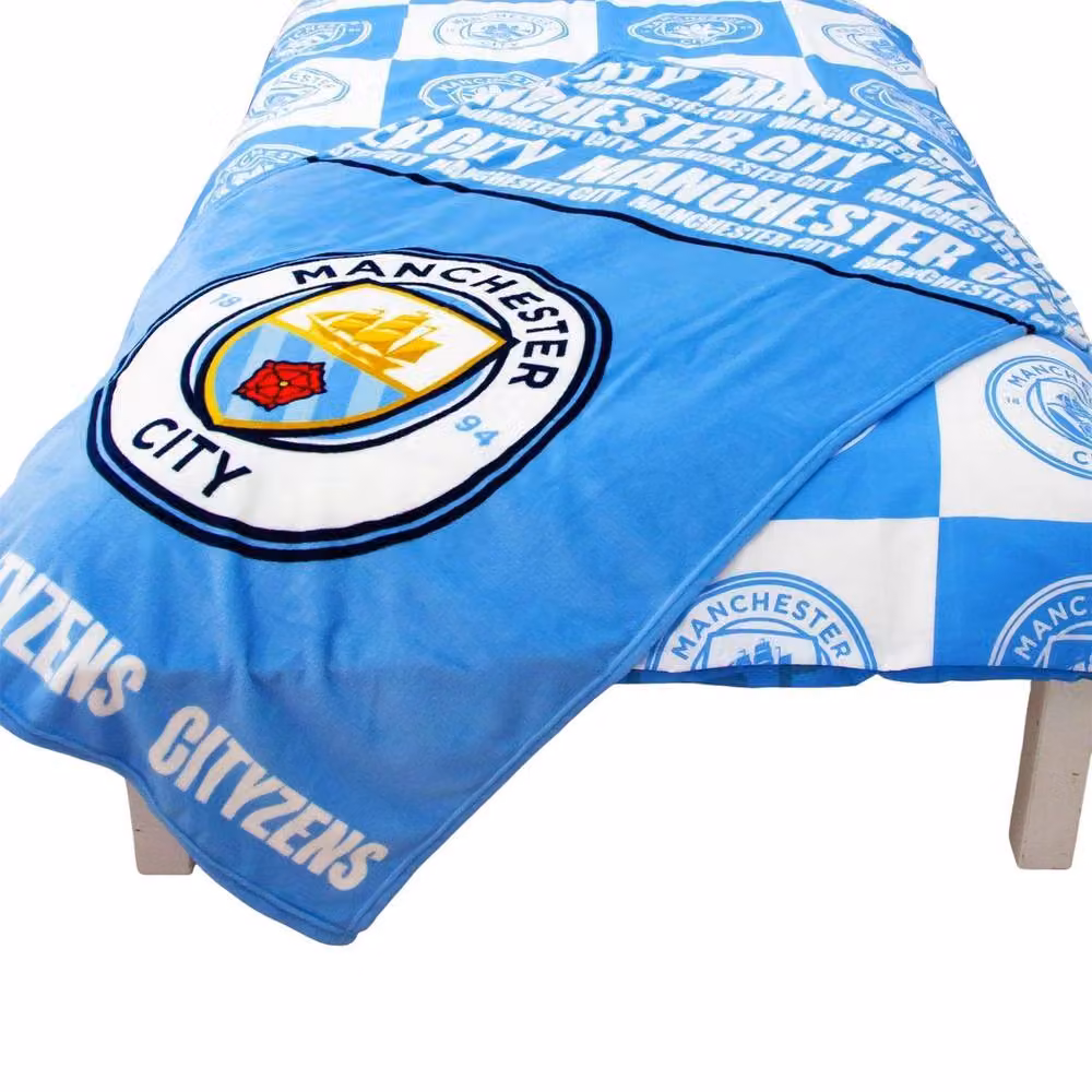 Manchester City FC Cityzens Blue Fleece Baby Blanket – 3