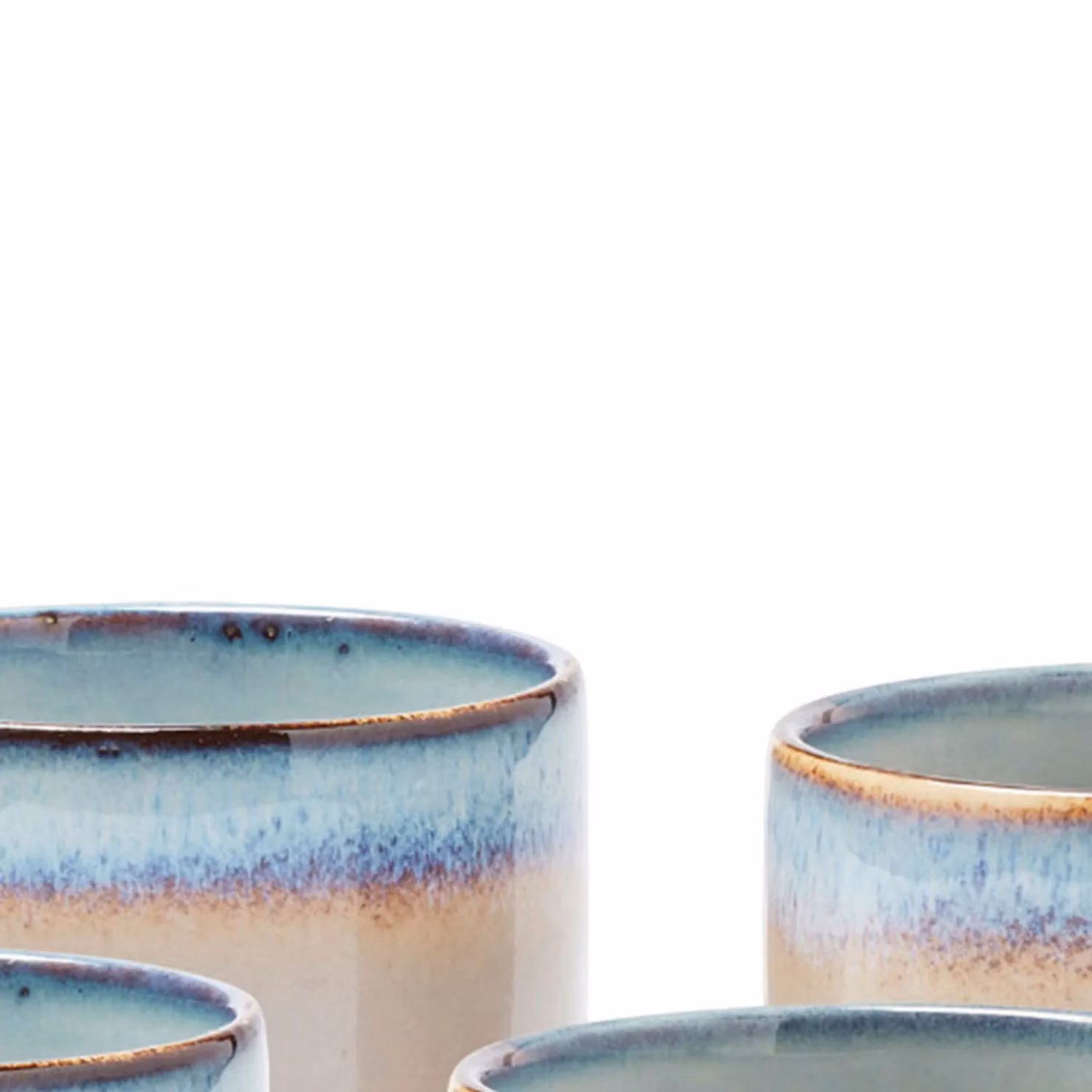 Vinga Nomimono Mini Stoneware Bowl Set, Beige, Pack of 4 – 2