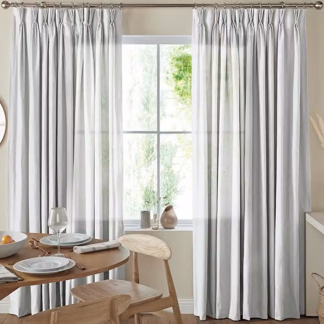 Terrys Felicity Made to Measure Sheer Voile Linen Effect Curtain Panel in White