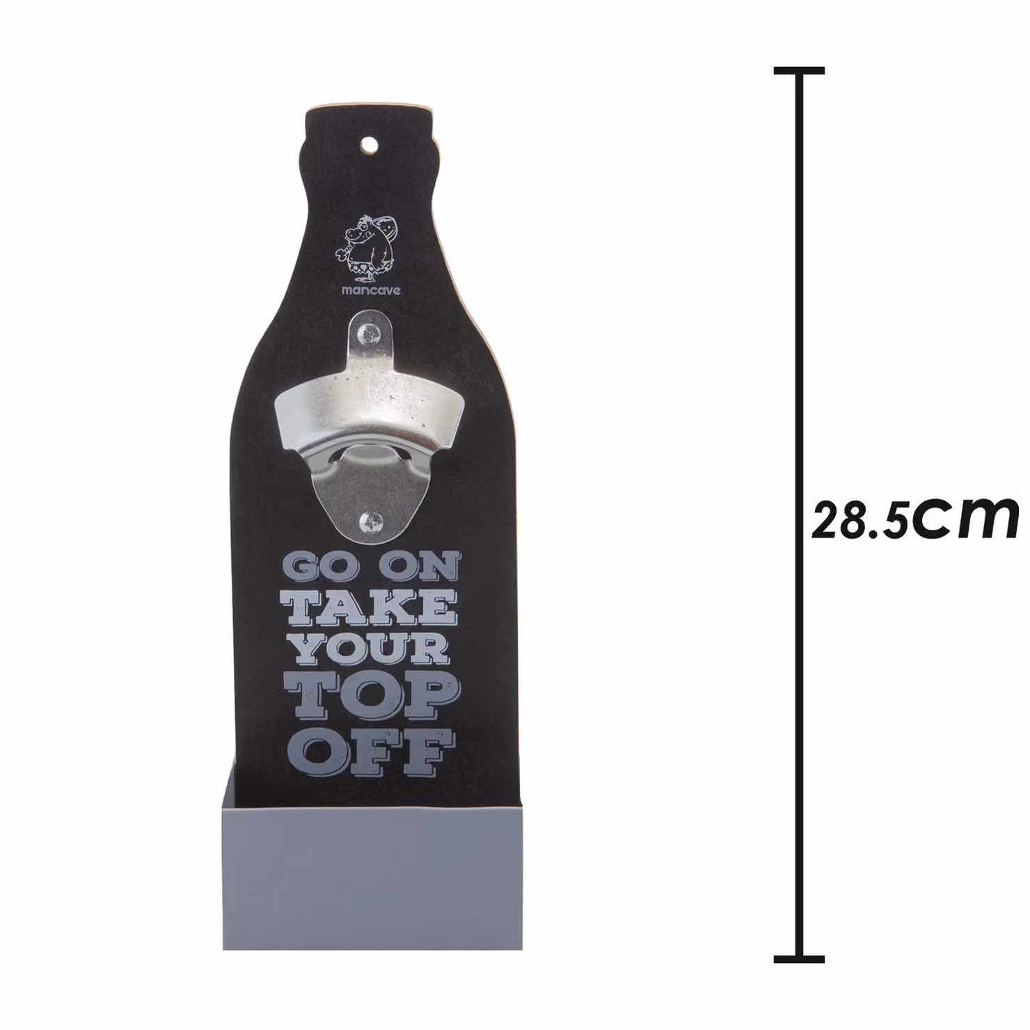 VFM Black Metal Bottle Opener, W/D/H: 28.5 x 10 x 5.2 cm – 2