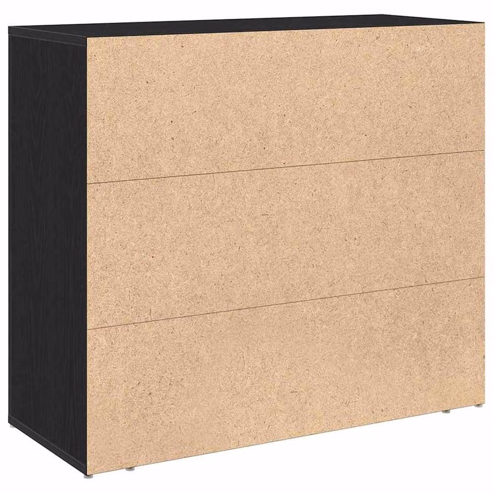 Berkfield Home Modern Black Oak Sideboard, W/D/H: 80 x 33 x 70 cm – 4