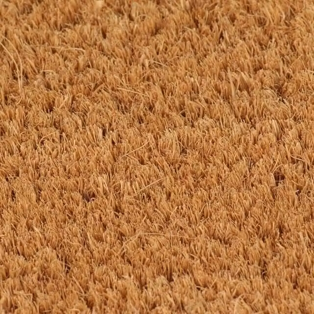 Berkfield Home Durable Weatherproof Coir and PVC Door Mat, Brown, W: 60 cm, D: 90 cm – 1