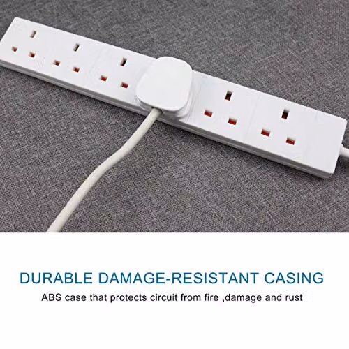 ExtraStar 6 Way Extension Lead with 3m Cable, White – 3