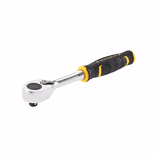 Stanley FatMax Fine Ratchet Handle 1/2in Drive in Silver and Multicolour