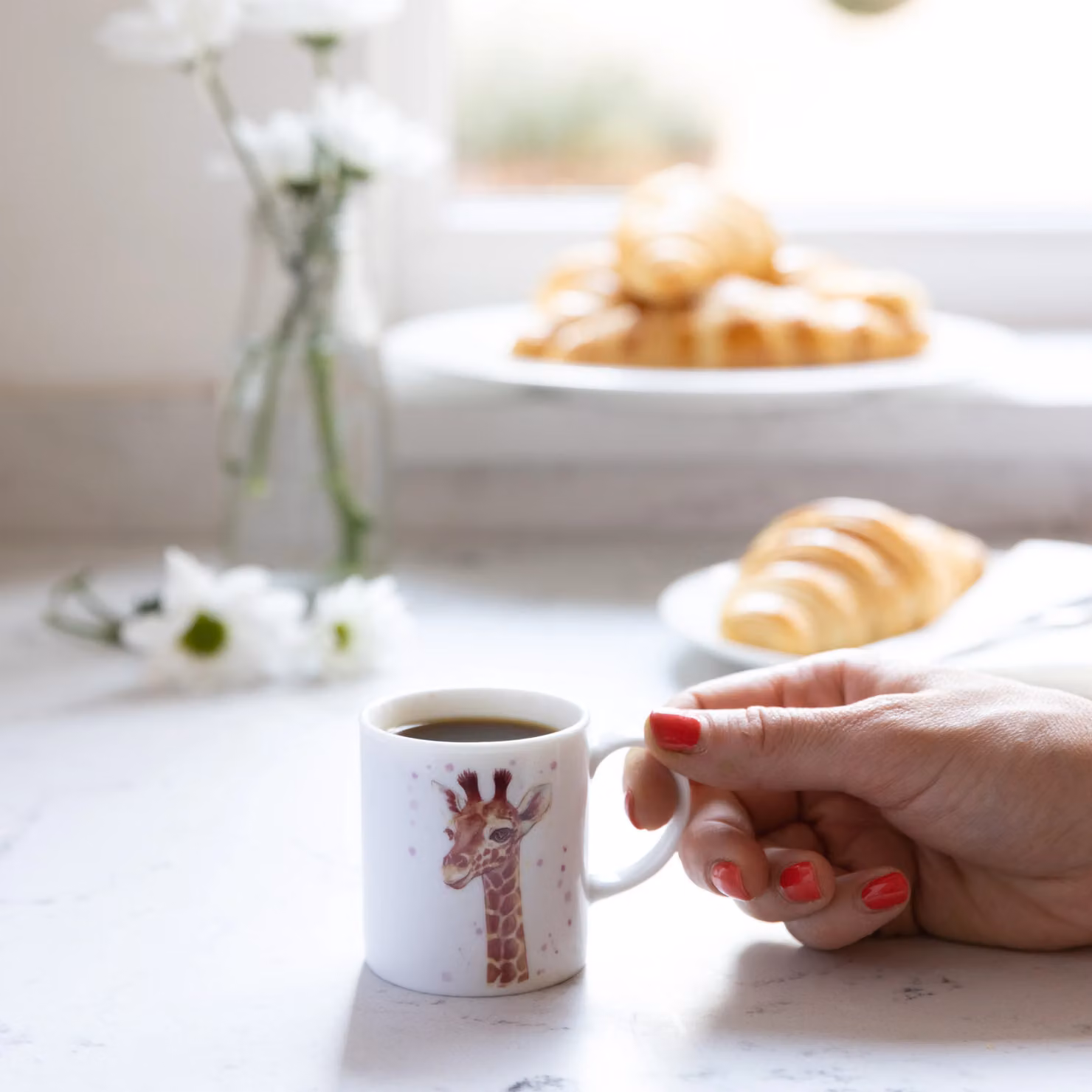 KitchenCraft Set of 6 White Porcelain Espresso Cups – 2