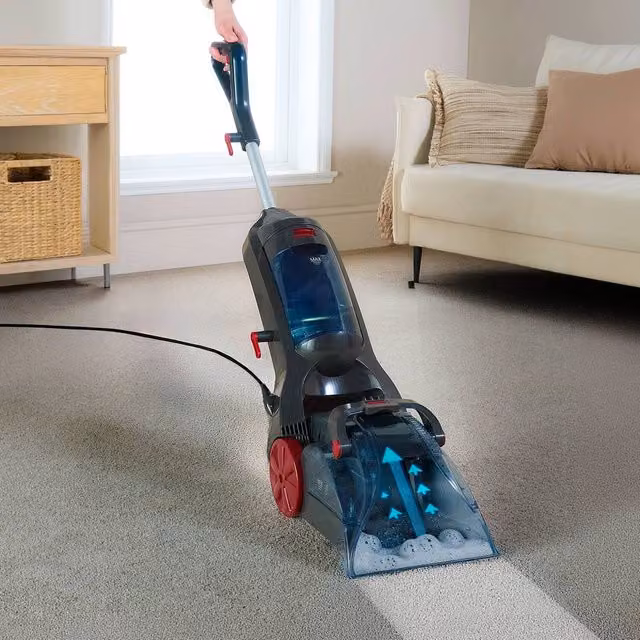 Clarsen 500W Carpet Shampooer in Dark Grey, H 108 cm x W 41 cm x D 25 cm – 1