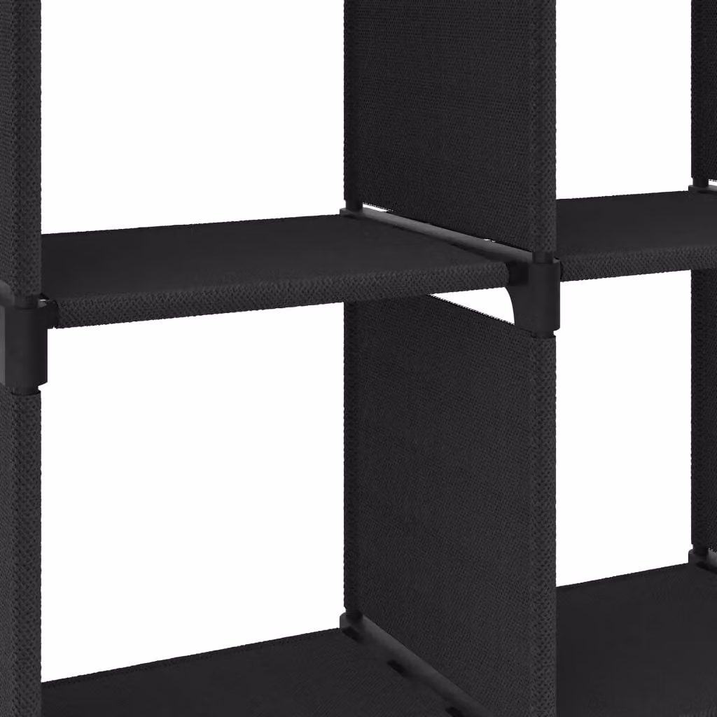 Berkfield Home 4-Cube Modern Freestanding Display Shelf, Black, W: 69 cm, D: 30 cm, H: 72.5 cm – 4