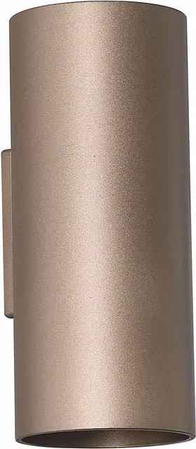 Cyls Cylinder Up and Down LED Wall Light in Latte Aluminium