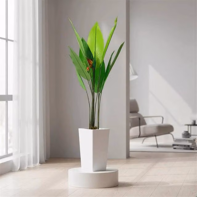 VOGREX Artificial Dracaena Tree, Realistic Green Faux Indoor Plant – 1