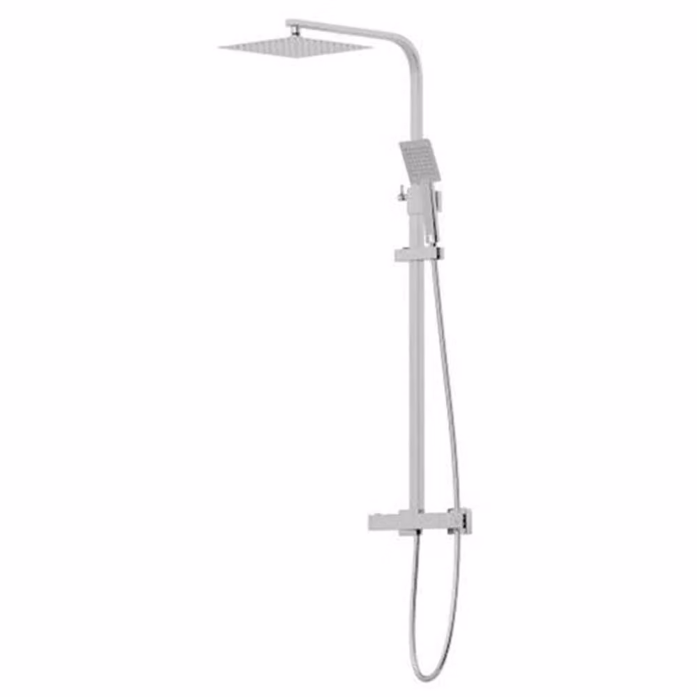 SPETLEK Square Thermostatic Bar Mixer Shower in Silver, W: 520 mm, H: 10000 mm – 2