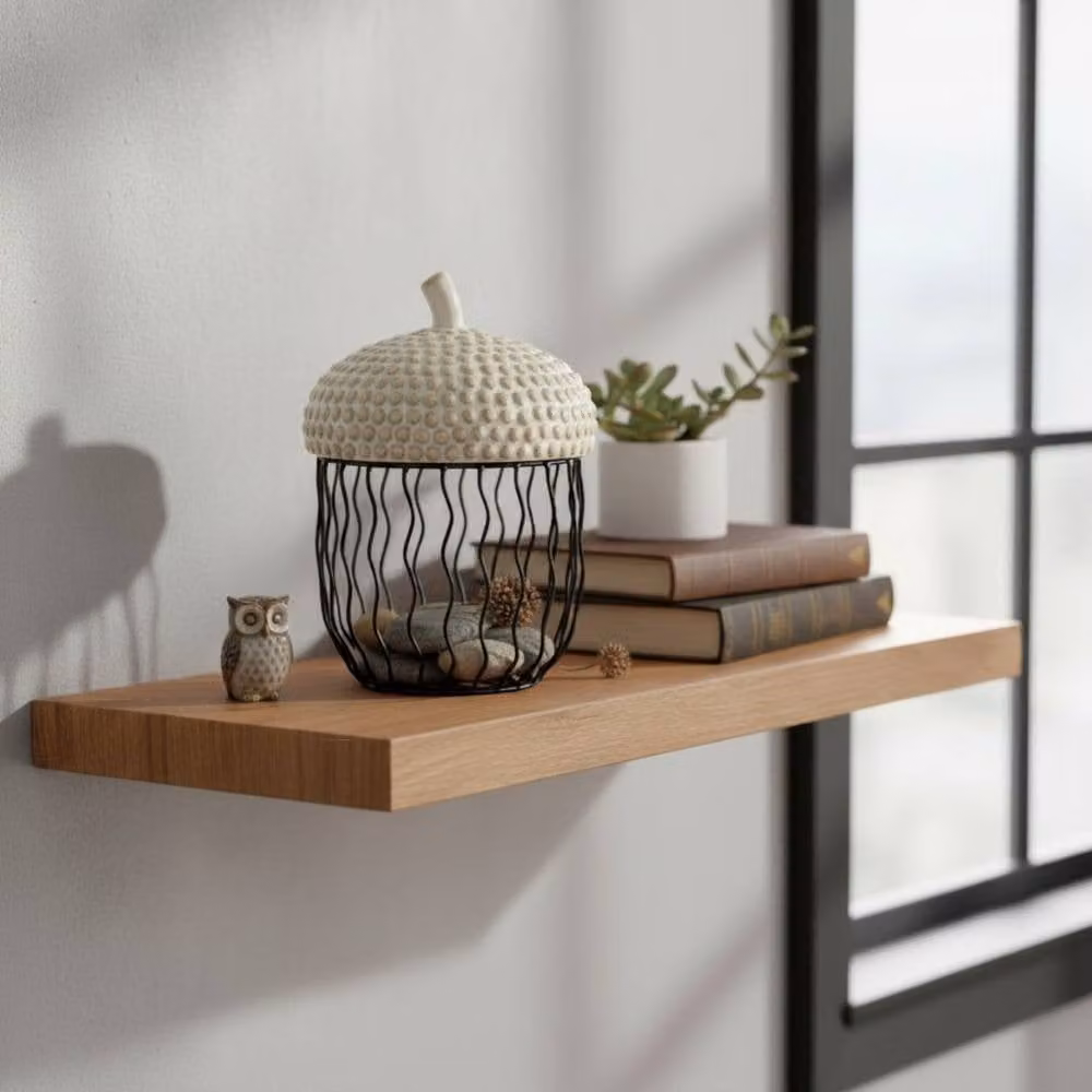 Four Candle Acorn Ceramic Pot with Black Wire Base in White/Beige, Height: 16 cm – 2