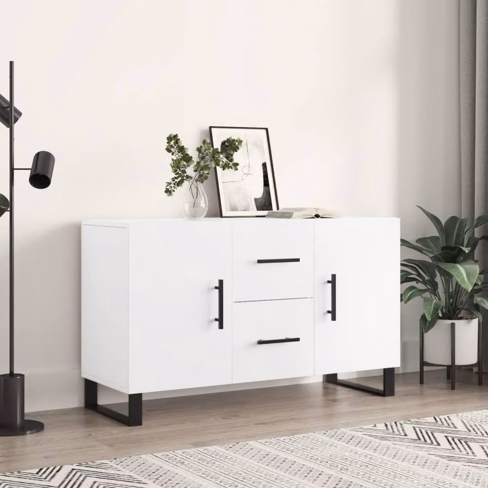 Berkfield Home Modern White Sideboard W/D/H: 100 x 36 x 60 cm – 2