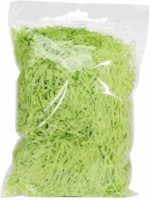 KDMD Lime Green Shredded Tissue Paper, 3 x 100g Packs