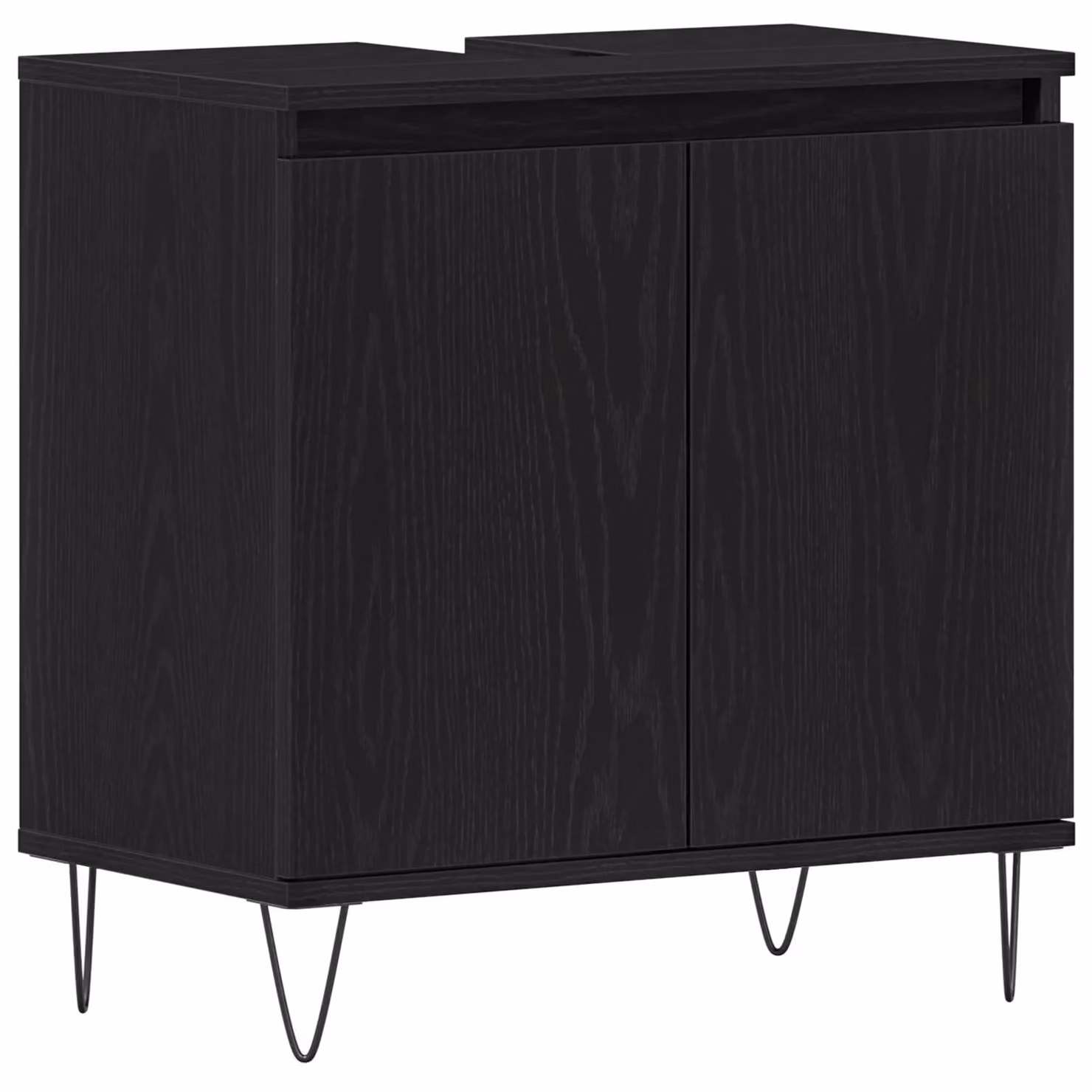 Berkfield Home Modern Black Oak Bathroom Sink Cabinet W/D/H: 58 x 33 x 60 cm – 2