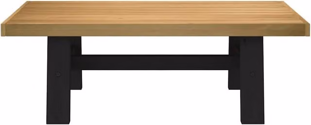 Berkfield Home NOAIN Decorative Solid Wood Coffee Table in Brown, W/D/H: 120 x 60 x 40 cm – 1