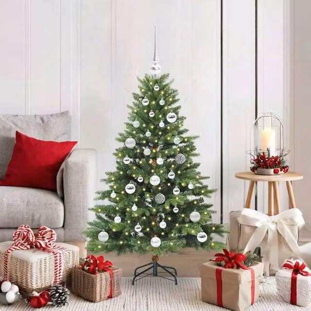 Berkfield Home Green Artificial Christmas Tree with 150 LEDs, Height: 120 cm