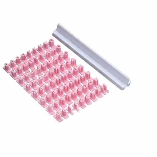 KitchenCraft Sweetly Does It Pink Plastic Fondant Letter Cutters and 73 Alphabet Icing Embosser Stamps Set