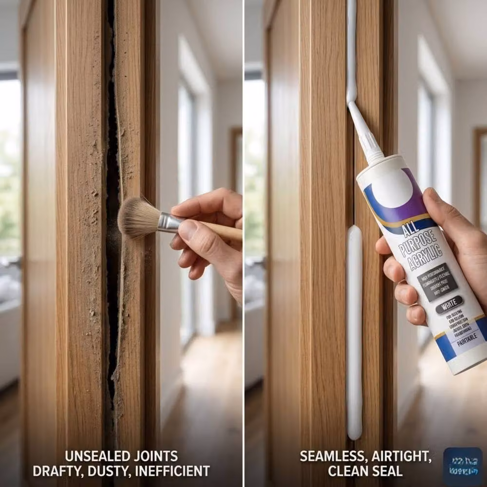 Bedsland White Waterproof Acrylic Sealant, 260ml – 4