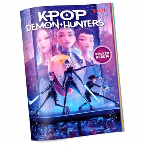 DIRAMIX Netflix K-POP Demon Hunters Official Multicolour Sticker Binder Album with Characters