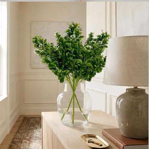 Leaf UK 75cm Artificial Boxwood Budding Foliage Bush Stem in Green – 4