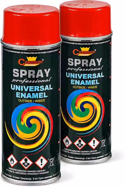 Sola Universal Multi-Surface High Gloss Spray Paint, Ruby Red (RAL 3003), 2 x 400ml