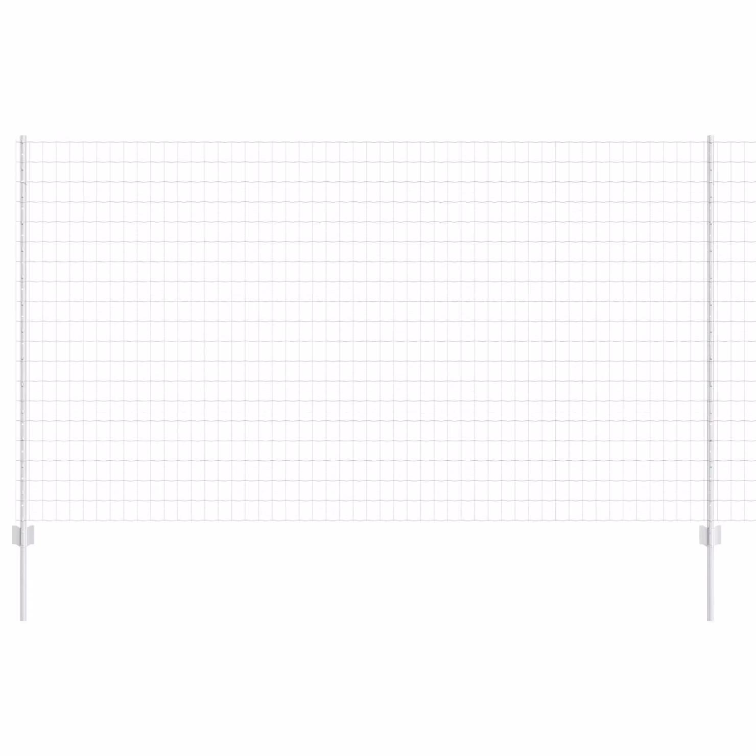 Berkfield Home Euro Fence with 10 U Posts, Silver Galvanised Steel, W: 10 m, H: 1.8 m – 2