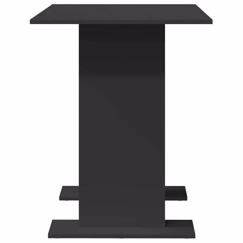 Berkfield Home Modern Rectangular Dining Table in Black, W: 110 cm, D: 72 cm, H: 70 cm – 3