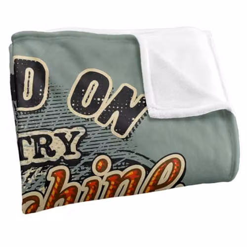 JQ Licensing Raised On Sunshine Tractor Silky Touch Super Soft Fleece Throw Blanket, White, W/D/H: 152 x 127 cm – 2