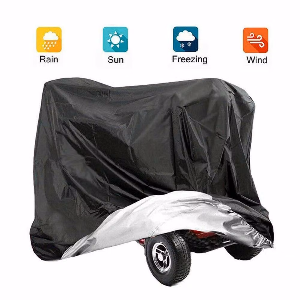 NESTLUNE Waterproof Outdoor Garden Furniture Cover in Black, W/D/H: 145 x 61 x 117 cm – 2