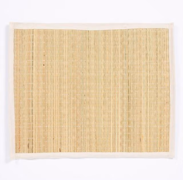 Esselle Spey Dry Grass Rectangular Cotton Placemats, 2 Pack, Beige