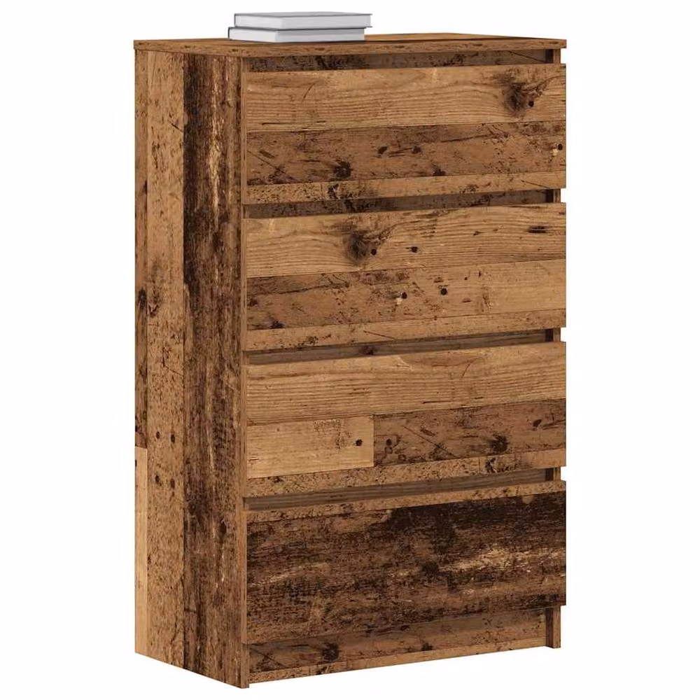 Berkfield Home Old Wood Sideboard in Brown, W/D/H: 60 x 35 x 98.5 cm – 3