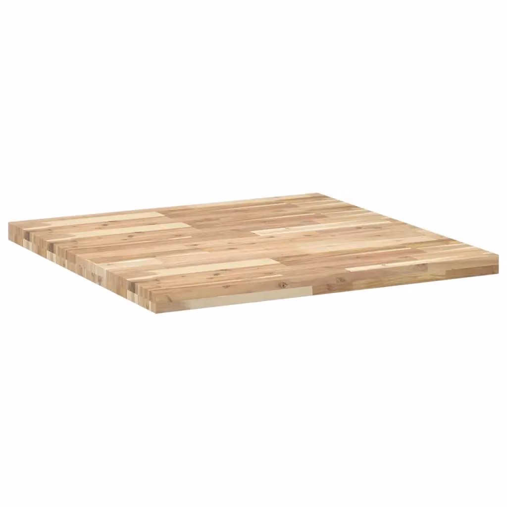 Berkfield Home Square Acacia Wood Table Top, Brown, W/D/H: 80 x 80 x 4 cm – 2