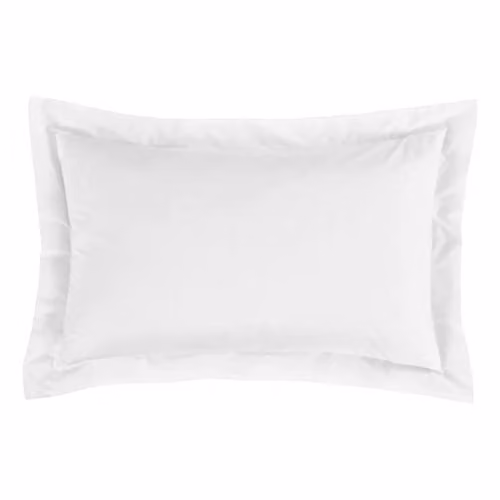 Bianca 180 Thread Count Egyptian Cotton Oxford Pillowcase with Envelope Closure, White, W/H: 50 x 75 cm – 2
