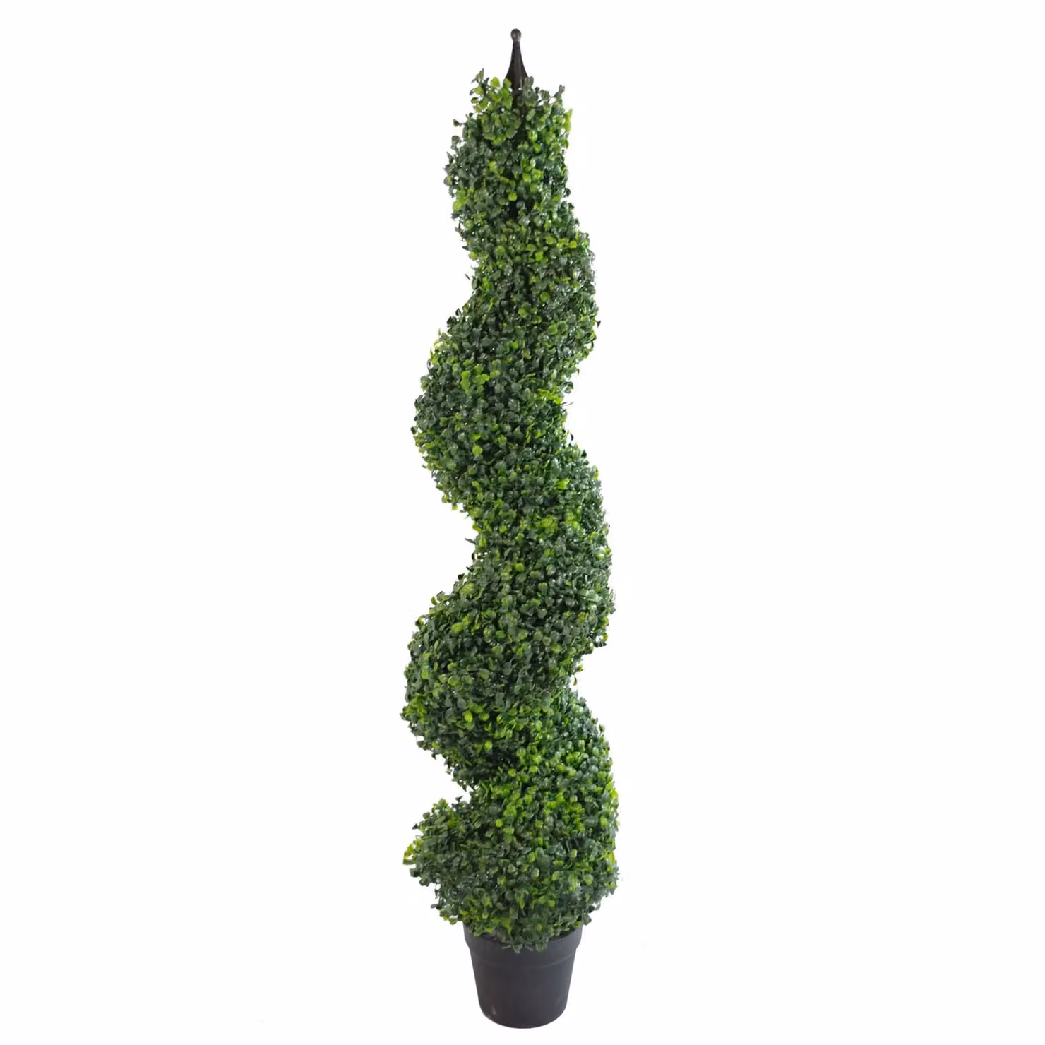 Leaf Design UK Green Artificial Boxwood Spiral Topiary Tree, Height: 120 cm, Width: 30 cm, Depth: 30 cm – 6