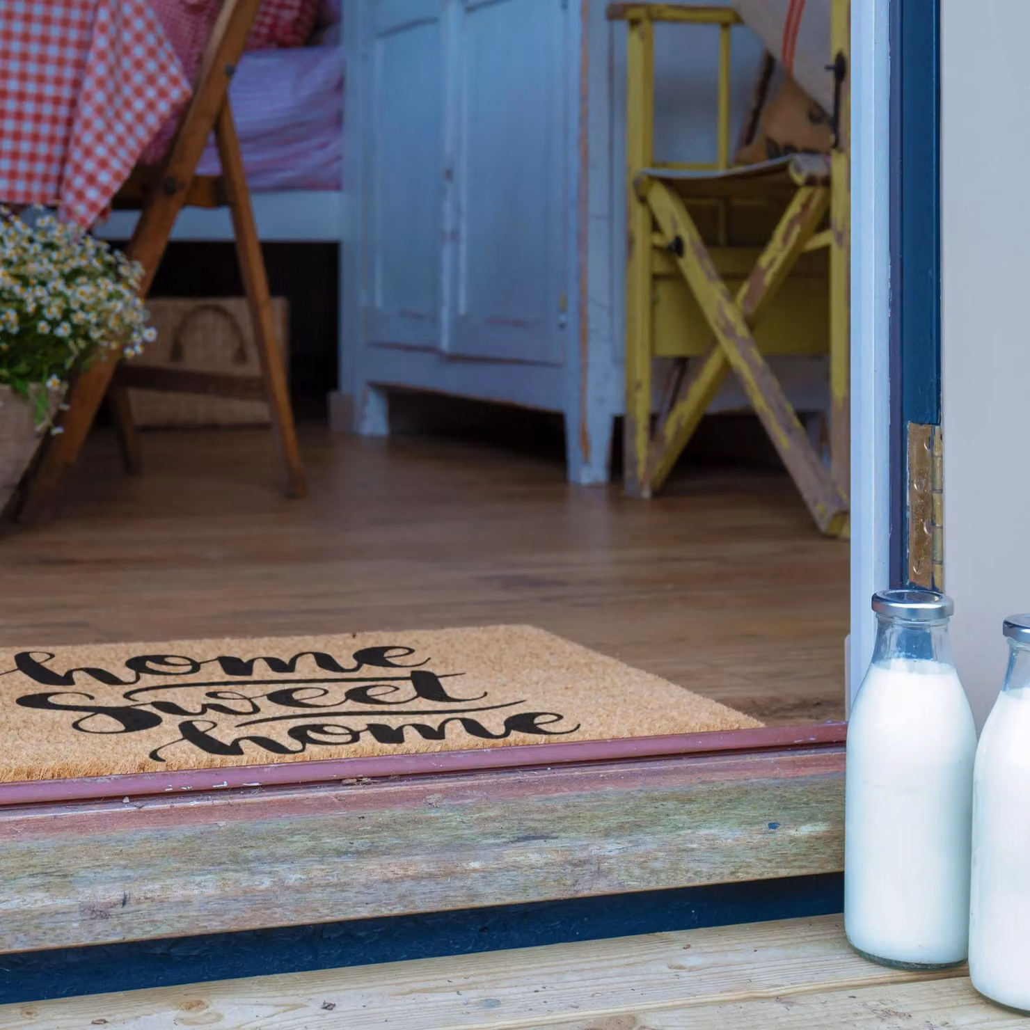 Artsy Mats Home Sweet Home Doormat in Black and Brown, W/D/H: 60 x 40 cm – 3
