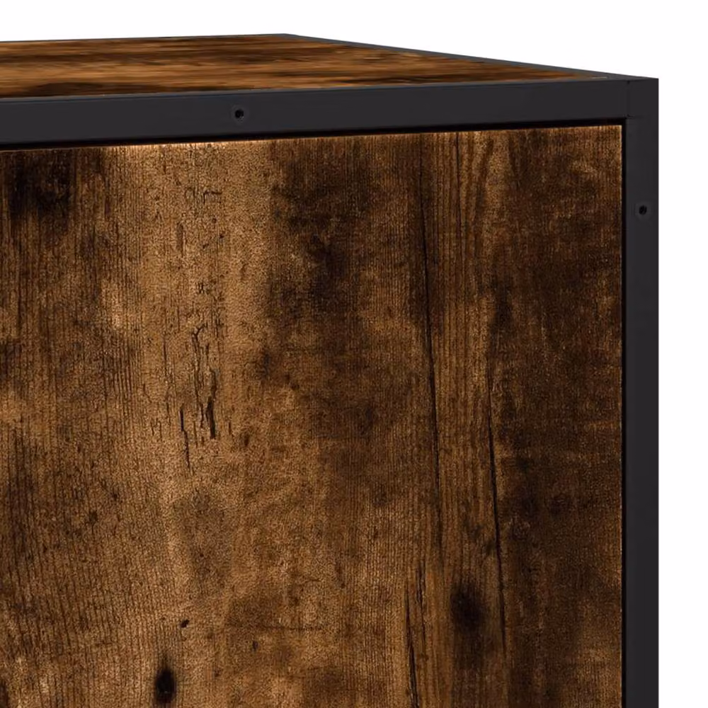 Berkfield Home Smoked Oak Sideboard in Brown, W/D/H: 35.5 x 35.5 x 76 cm – 5